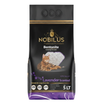 Nobilus Bentonite cat litter packaging with a cat illustration on a white background