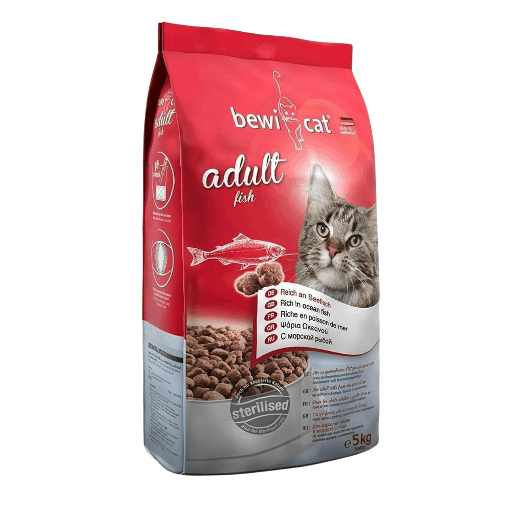 Bewi Dry Food For Adult Cat With Ocean Fish for Regular And Sterilized Petfast.shop