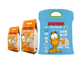 Garfield cat litter packaging on a white background