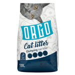 Ogo cat litter package with a cat illustration on a white background