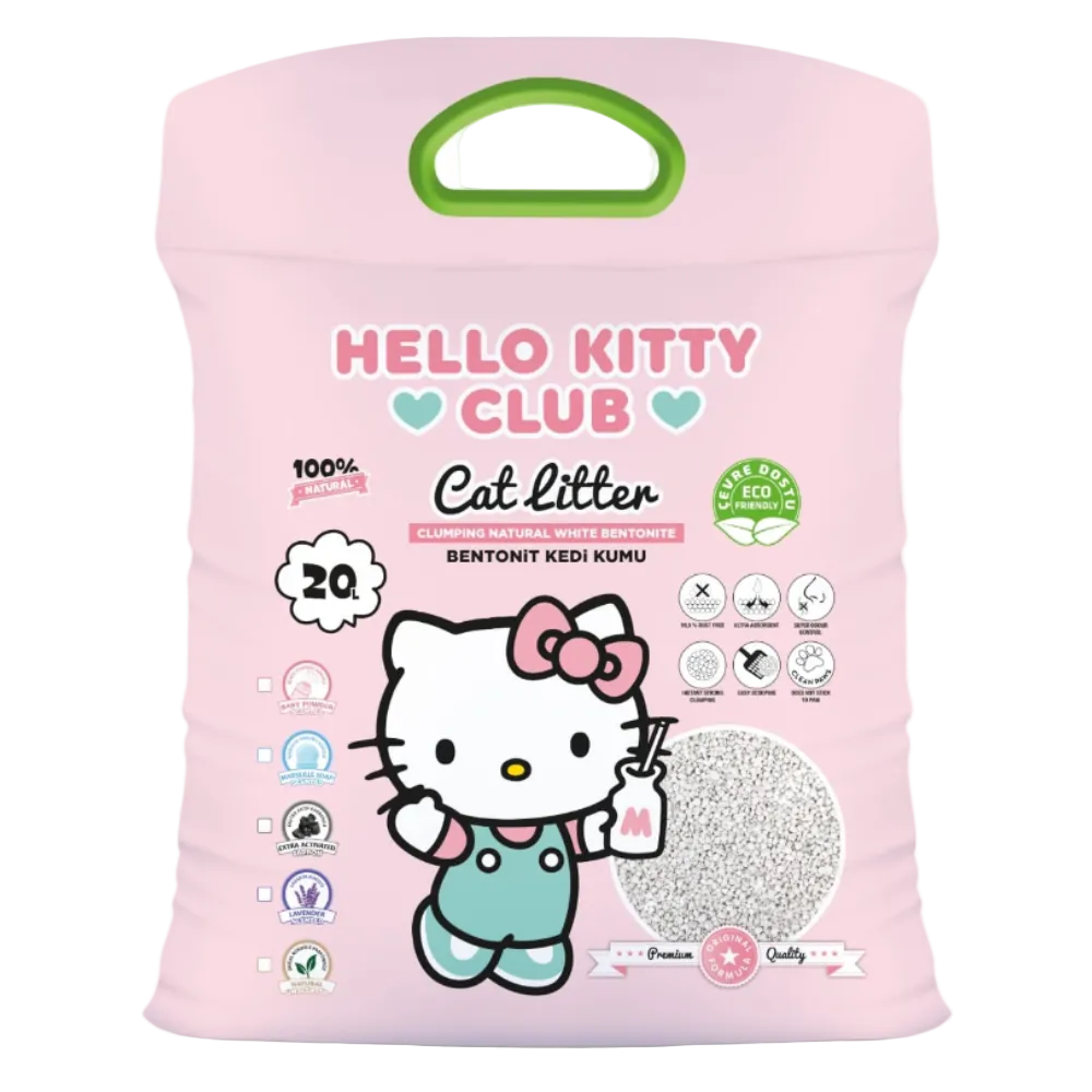 Hello Kitty Clumping Cat Litter lavender