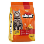 Bag of Aleef cat food with a cat on the packaging