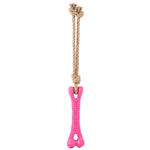 Buddy pet Natural Rope & Rubber Bone Tug Toy for Dogs