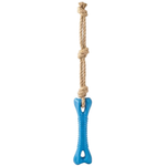 Buddy pet Natural Rope & Rubber Bone Tug Toy for Dogs