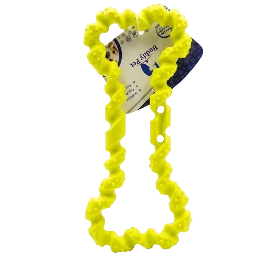 Buddy Pet Flexible Rubber Bone Toy for Dogs