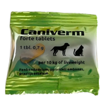 Caniverm One Tablet For Dogs & Cats Per 10Kg Of Live Weight 0,7G