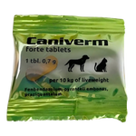 Caniverm One Tablet For Dogs & Cats Per 10Kg Of Live Weight 0,7G Petfast.shop Caniverm Dog Heartworm & Dewormers Pharmacy petfast.shop EgyptDefault Title 90.00