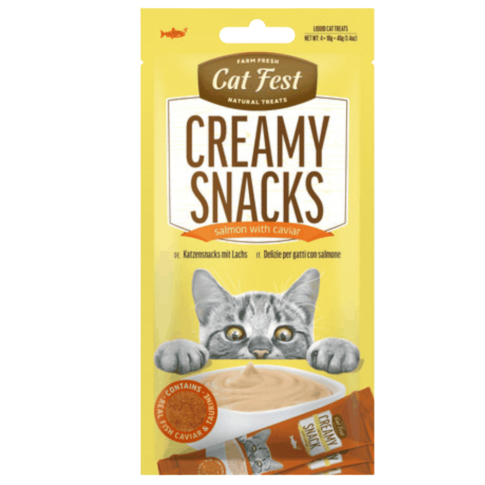 Cat Fest Creamy Snacks Salmon with Caviar 40g Petfast.shop