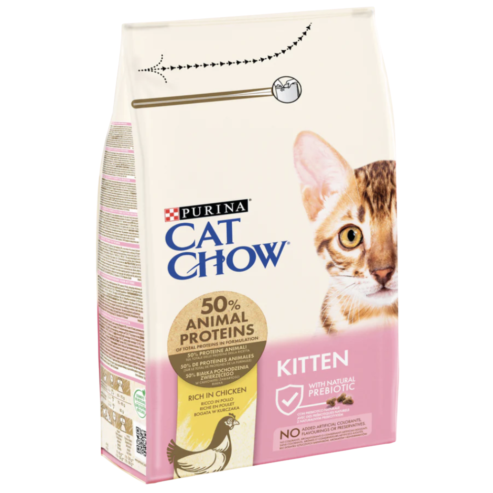 Cat Chow Kitten Rich in Chicken Dry Food 1.5KG Petfast.shop Cat Chow Cat Dry Food Food Kitten petfast.shop Egypt PCA3355S Default Title 540.00