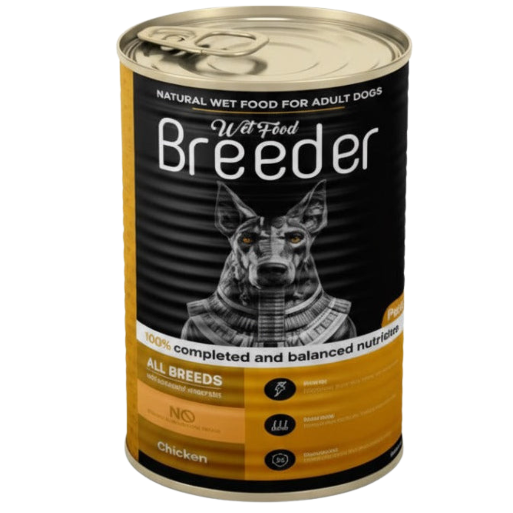 3X Breeder Wet Food For Adult Dog ( Chicken-Chicken With Beef-Chicken With Liver )400 G
