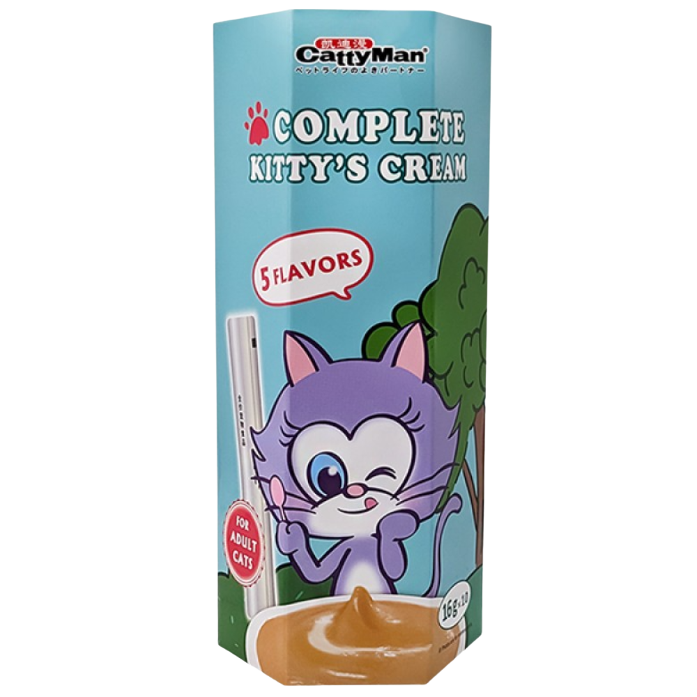 Cattyman Creamy Treat For Adult Cat 5 Flavors 16G* 10Pcs
