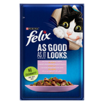Felix with Trout and Green Bean Wet Cat Food Pouch 85g Petfast.shop Felix Cat Food Wet Food petfast.shop Egypt PFE1948S Default Title 55.00