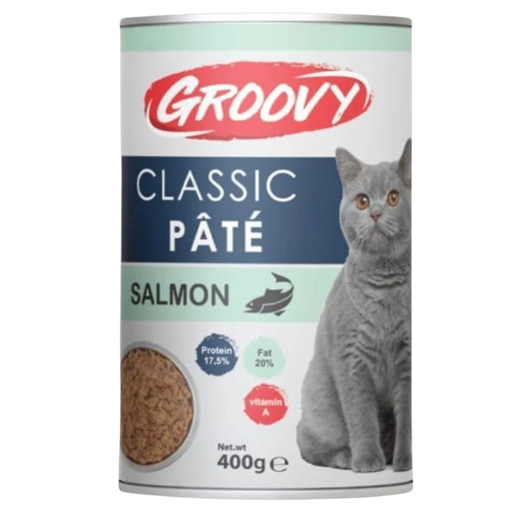 Groovy Wet Food For Cats Classic pate salmon 400g