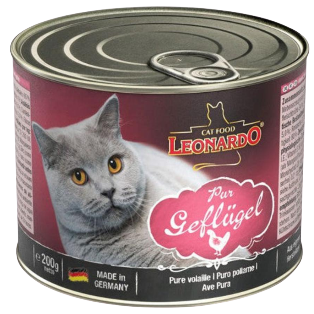 LEONARDO Rich In Pure Poultry Wet Food 200 G Petfast.shop Leonardo Cat Food Wet Food petfast.shop Egypt PLE2435S Default Title 110.00