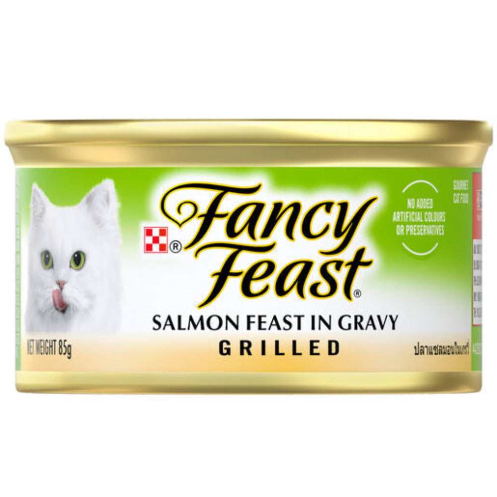 BUY 9 + 1 FERR Fancy Feast Grilled Salmon Feast in Gravy 85g