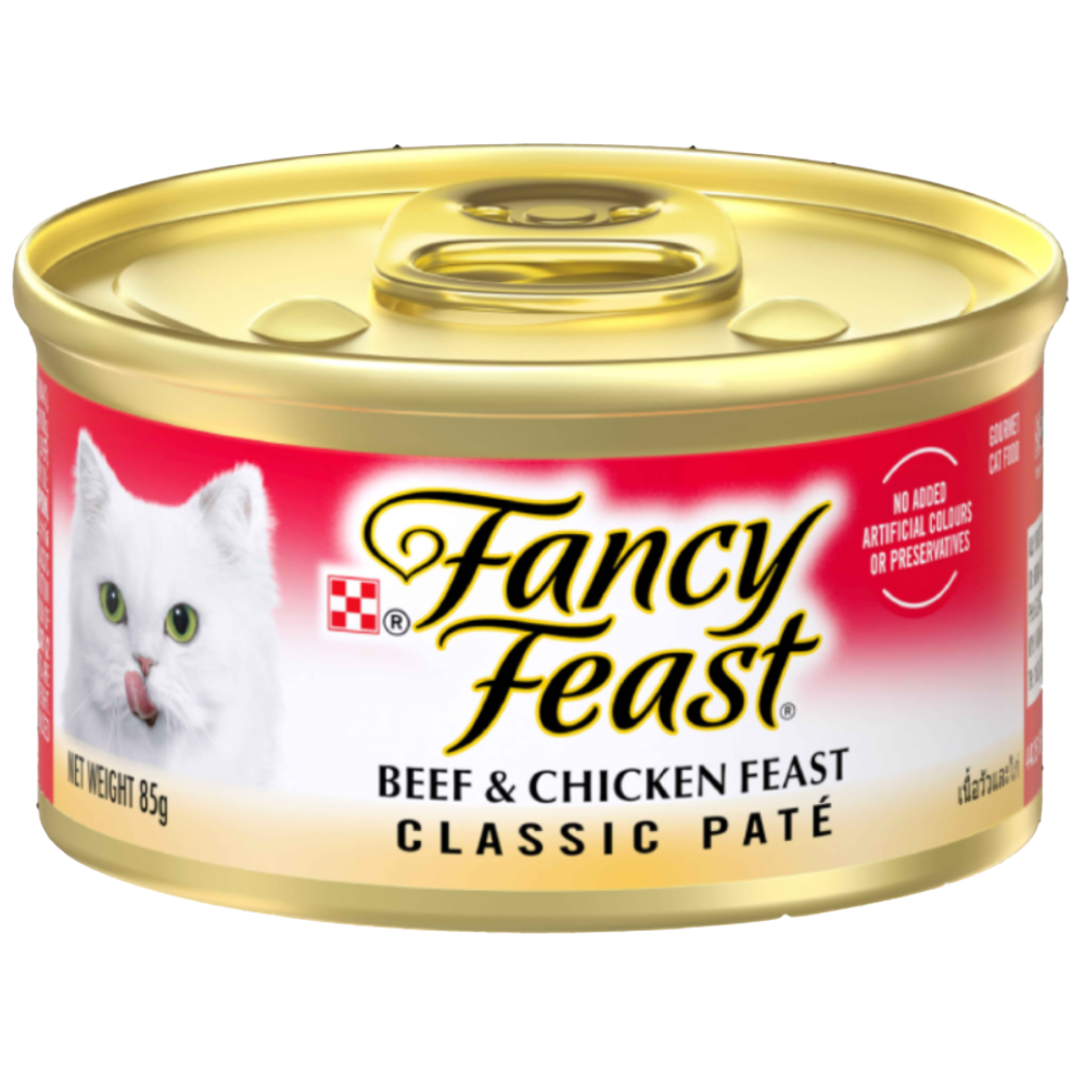 BUY 9 + 1 FERR Fancy Feast Classic Pate Beef & Chicken Feast 85 G