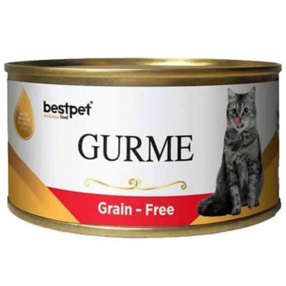 BUY 9 + 1 FREE Best Pet Gurme Adult Cat With Beef 100g