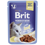 Brit Wet Food For Adult Cat Fillets In Jelly With Beef 85 G Petfast.shop