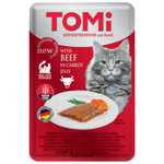 BUY 9 + 1 FREE Tomi Super Premium Cat Food With Beef In Carrot Jelly 100 G