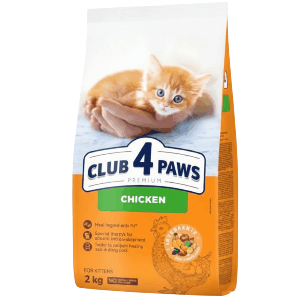 Club 4 Paws Dry Food for Kitten Premium Chicken 2 Kg Petfast.shop