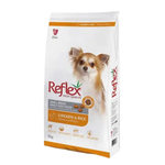 Package of Reflex High Quality Small Breed Adult Dog Food with a dog on the label