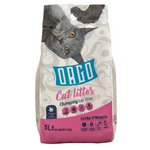 Bag of Orico cat litter with a cat illustration on a white background