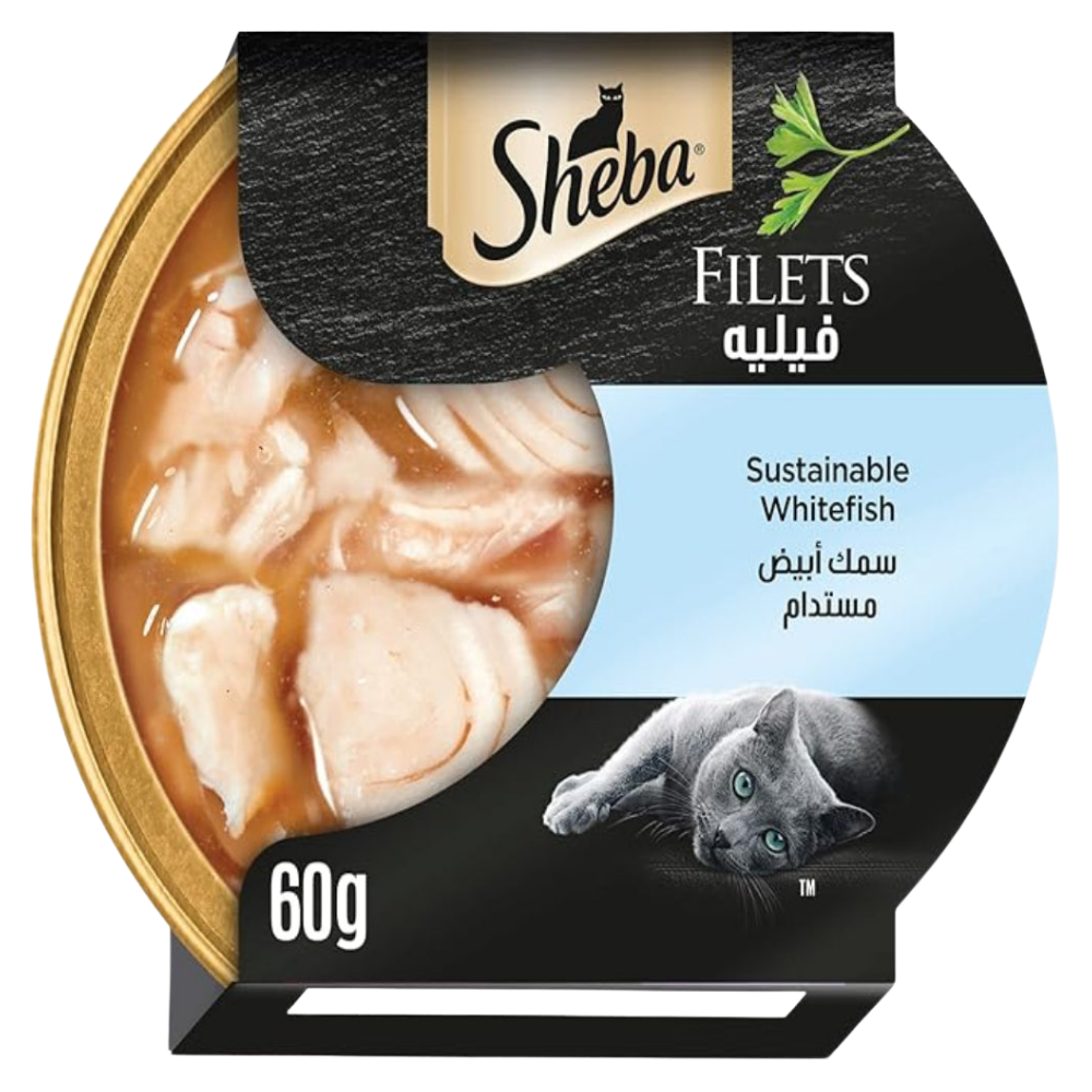 Sheba Filets Sustainable White Fish Wet Food for Cats 60g Petfast.shop Sheba Cat Exclusive Food Wet Food petfast.shop Egypt PSH3856S Default Title 235.00