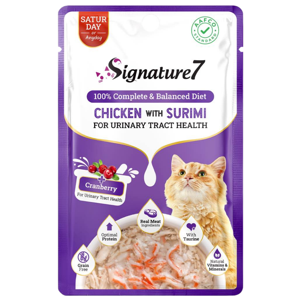 Signature7 chicken with surimi for urinary tract health 50g Petfast.shop Signature7 Cat Food Wet Food petfast.shop Egypt PSI2292S Default Title 130.00
