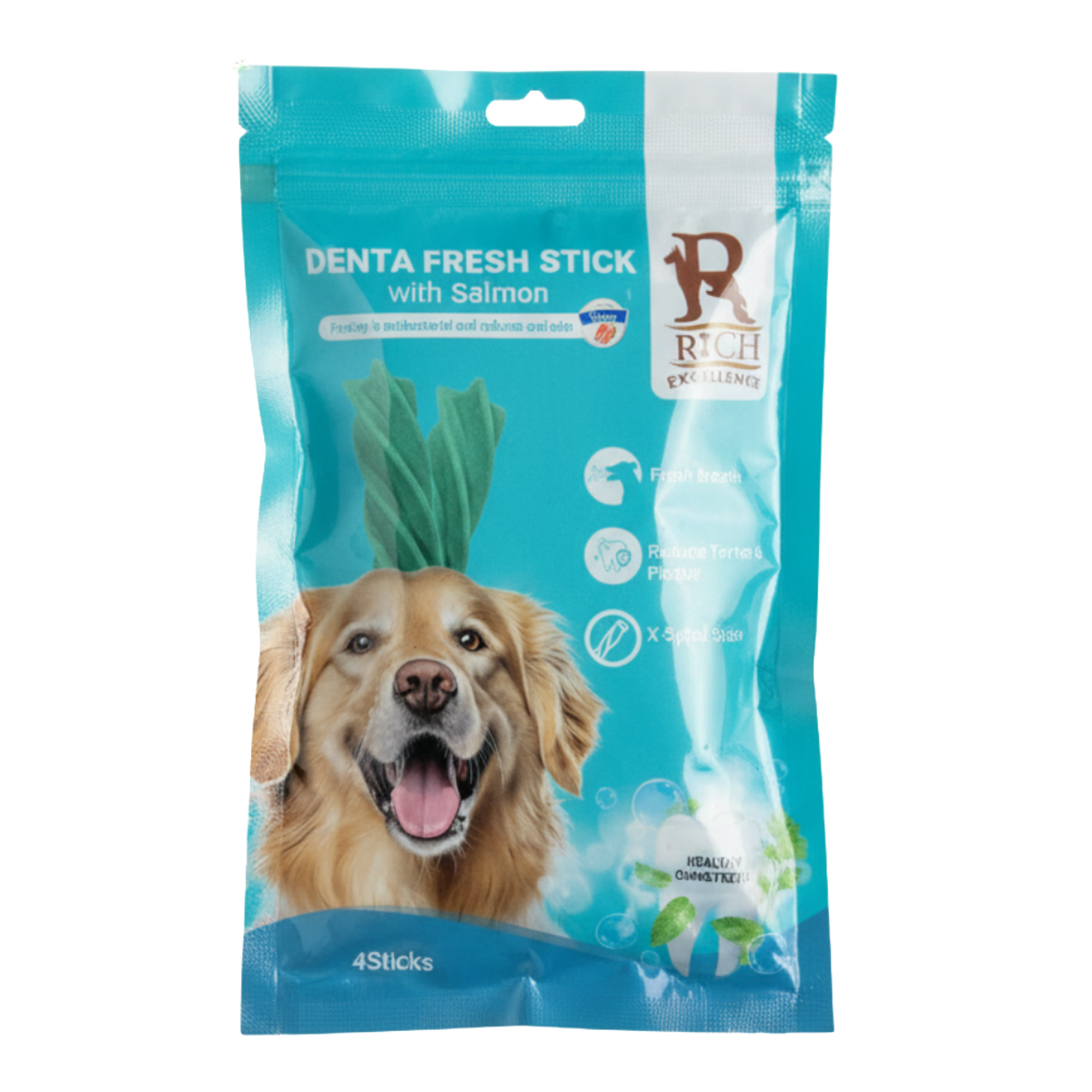 Rich Denta Fresh Stick For Adult Dogs With Salmon 4 Sticks Petfast.shop Rich Chewy Treat Dental Treat Dog Treats petfast.shop EgyptDefault Title 92.00