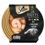 Sheba Filets Selection in Gravy Wet Food for Cats 4*60g Petfast.shop Sheba Cat Exclusive Food Wet Food petfast.shop Egypt PSH3813S Default Title 850.00