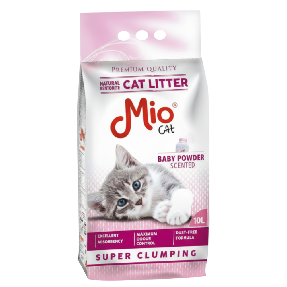 Mio Cat Super Clumping Cat Litter Baby Powder