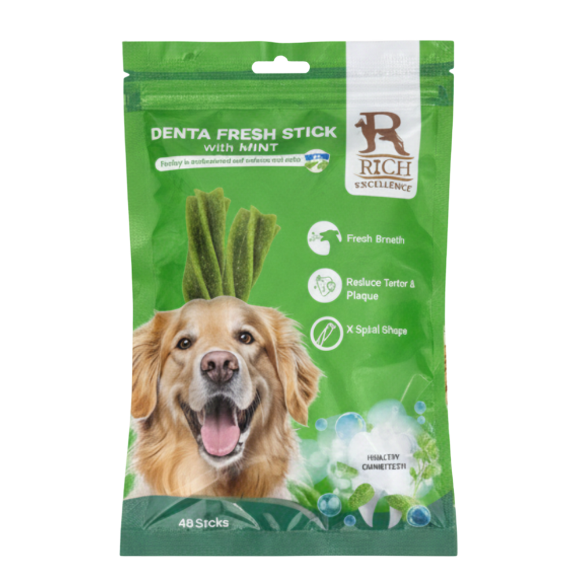 Rich Denta Fresh Stick For Adult Dogs With Mint 4 Sticks