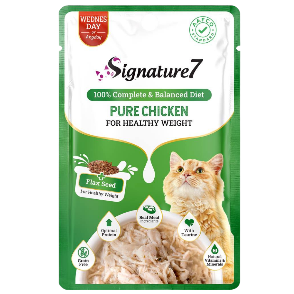 Signature7 pure chicken for healthy weight 50g Petfast.shop Signature7 Cat Food Wet Food petfast.shop Egypt PSI2287S Default Title 130.00