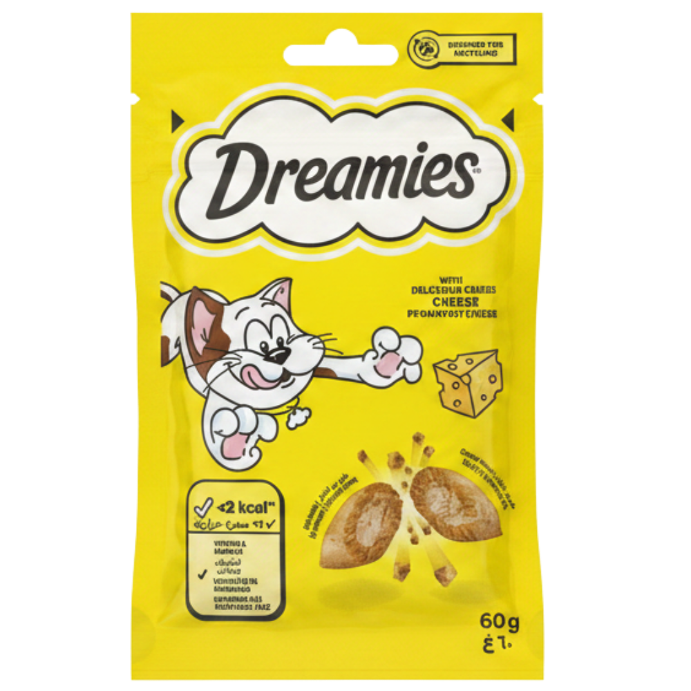 Dreamies Cat Treat Cheese Flavors 60g Petfast.shop Dreamies Biscuit Treat Cat Treats petfast.shop Egypt dafgasdfgjh Default Title 185.00