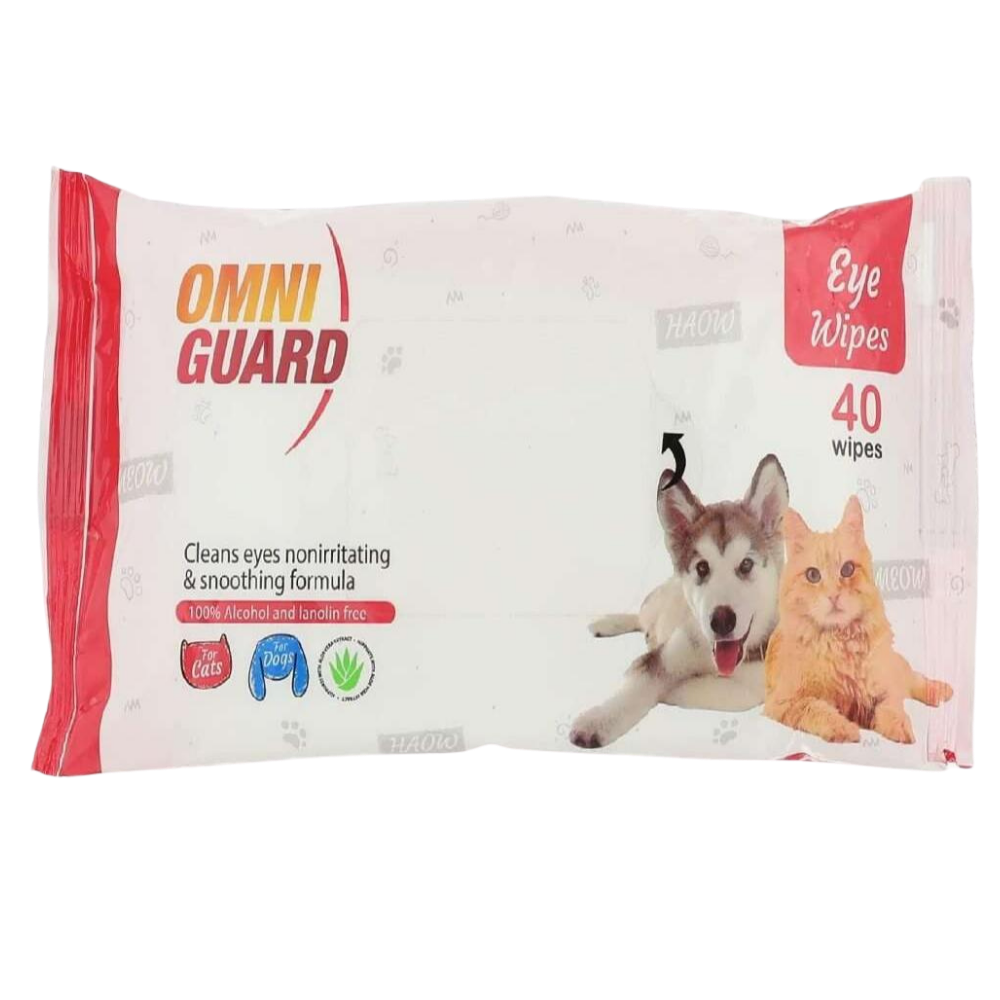 Omni Guard Eye Wipes For Pets 40 Wipes