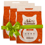 3 x Ramlah Premium Cat Litter – Oud Scented 5 Kg ≈ 6 L Petfast.shop Ramlah Box & Accessories & Litter Bundles Cat Exclude Kitten Litter petfast.shop Egypt PXR4871S Default Title 370.00