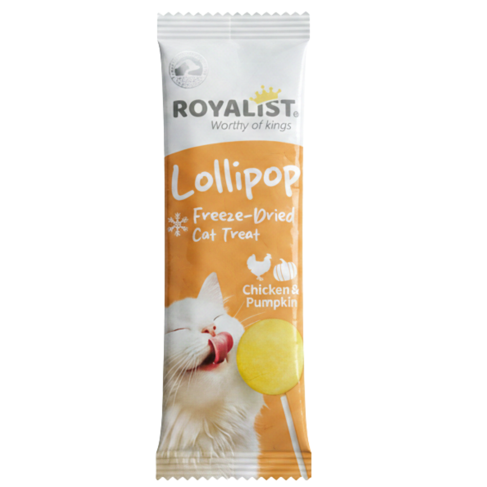 Royalist Lollipop Freeze - Dried Cat Treat Chicken & Pumpkin 1.4 G Petfast.shop royalist Cat Chewy Treat Treats petfast.shop EgyptDefault Title 90.00