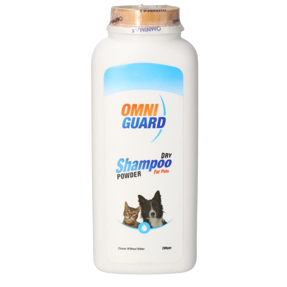 Omni Guard Dry Shampoo Powder For Pets Petfast.shop Omni Guard Cat Dog Egypt Brand Grooming Kitten Puppy Wipes & Waterless Grooming petfast.shop Egypt POM4682S 200 Ml 99.00