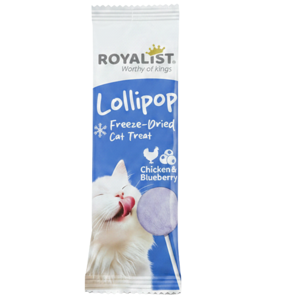 Royalist Lollipop Freeze - Dried Cat Treat Chicken & Blueberry 1.4 G Petfast.shop Royalist Cat Chewy Treat Treats petfast.shop EgyptDefault Title 90.00
