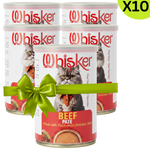 Buy 9 + 1 FREE Whisker Wet Food For Adult Cat Beef Pate 400 g Petfast.shop Whisker Bundles Cat Food Wet Food petfast.shop EgyptDefault Title 450.00