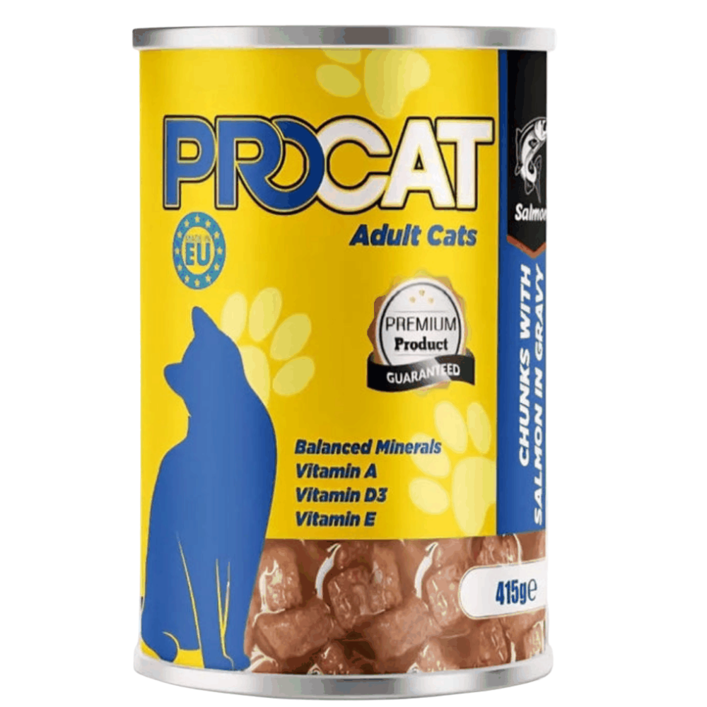 Procat Wet Food For Adult Cat Salmon 415G Petfast.shop ProCat Best Selling Cat Food Wet Food petfast.shop Egypt PPR4591S Default Title 75.00