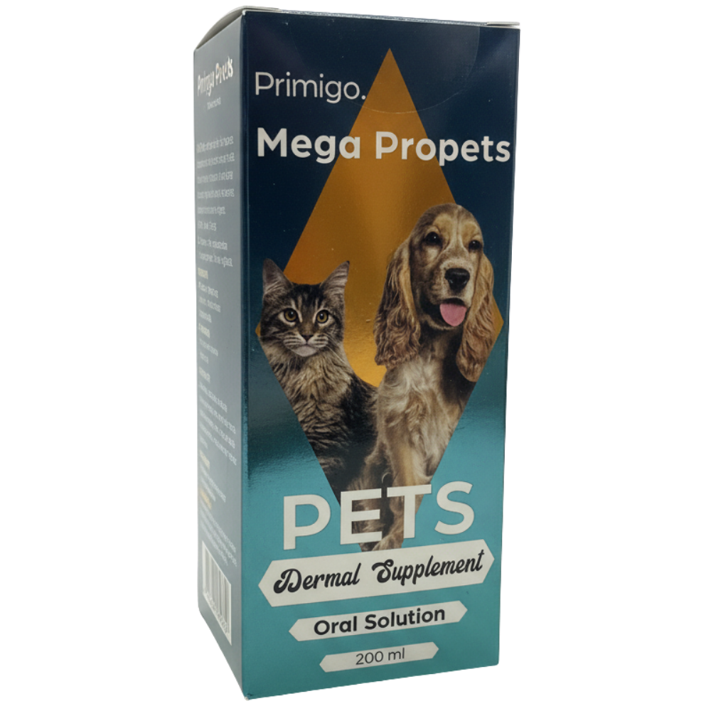 Primigo Mega Propets Dermal Supplement Oral Solition For Pets 200 ml