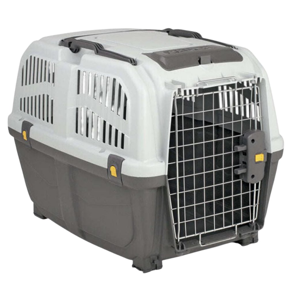 Skudo Black and Gray Dog Carrier Crate Petfast.shop Skudo Carriers & Travel Accessories Dog Supplies petfast.shop Egypt PSK0781S-1 Skudo 7 Size 105*73*76Cm 8150.00