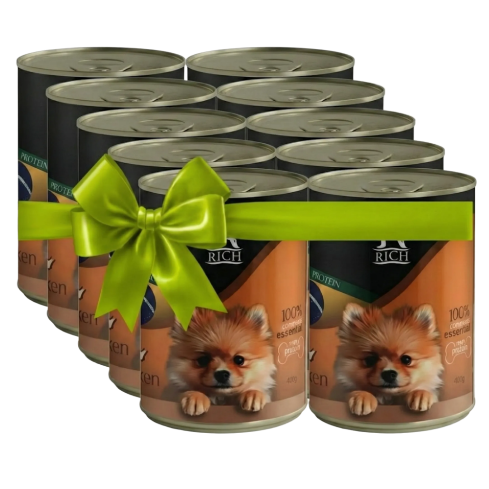 GET 9 +1 FREE Rich Dog Food Chicken 400G Petfast.shop Rich Bundles Dog Egypt Brand Exclude Food Wet Food petfast.shop Egypt PGE4608S Default Title 405.00