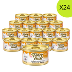 24X Fancy Feast Classic Pate Chicken & Liver Feast Gourmet Cat Food 85g