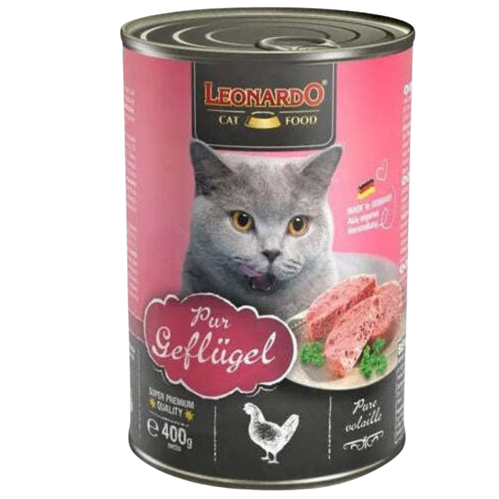 Leonardo Poultry Cat Wet Food 400g Petfast.shop Leonardo Cat Food Wet Food petfast.shop Egypt PLE1065S Default Title 200.00