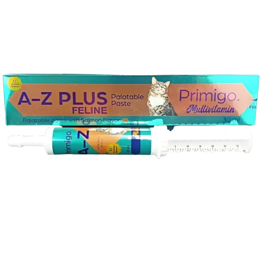 Primigo A-Z Plus Feline Multivitamin - Salmon Flavor Palatable Paste 30 ml Petfast.shop eva pharma Cat Pharmacy Vitamins & Supplements petfast.shop EgyptDefault Title 395.00