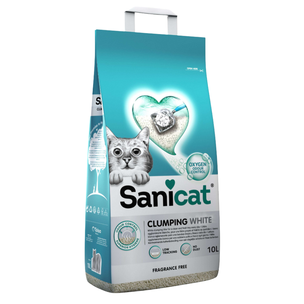 Sanicat Clumping White Fragrance Free Petfast.shop Sanicat Box & Accessories & Litter Cat Litter petfast.shop Egypt PSA0751S-1 20 L 750.00