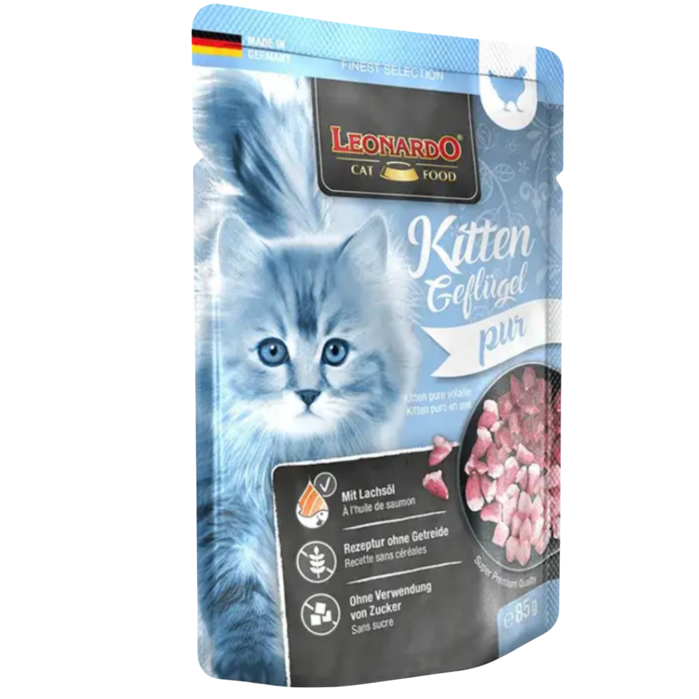 Leonardo Wet Food Kitten with poultry 85 g Petfast.shop Leonardo Cat Food Kitten Wet Food petfast.shop Egypt PLE0386S Default Title 105.00