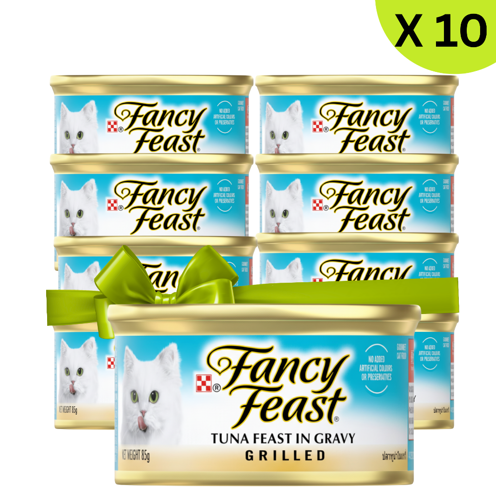 BUY 9 + 1 FERR Fancy Feast Adult Grilled Tuna Feast in Gravy Gourmet Wet Cat Food 85g Petfast.shop Fancy Feast Bundles Cat Exclude Fancy Feast Food Wet Food petfast.shop EgyptDefault Title 1665.00